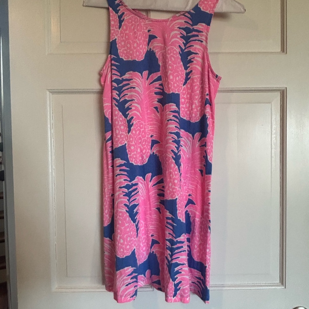 Lilly Pulitzer Vibrant Pink and Blue Dress